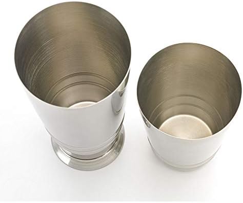 Barfly Cocktail Tin, Set (18 oz and 28 oz), Stainless Steel w/embossed ribs