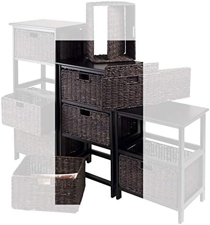 Winsome Omaha Home Storage Rack with 3 Baskets
