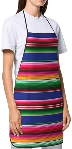 Cooking Chef Apron with Pockets BBQ Kitchen Work Waterproof for Gardening and Salon,Size 20.4x28.3 Inch
