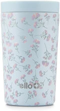 Ello Jones 11oz Insulated Stainless Steel Leakproof Travel Mug, Blooms