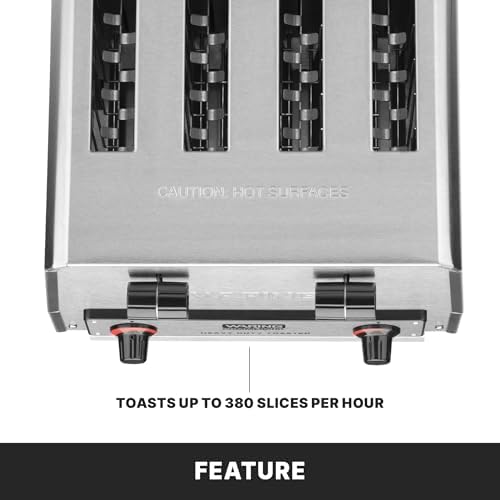 Waring 4-Slot Toaster with 360 Slices an Hour