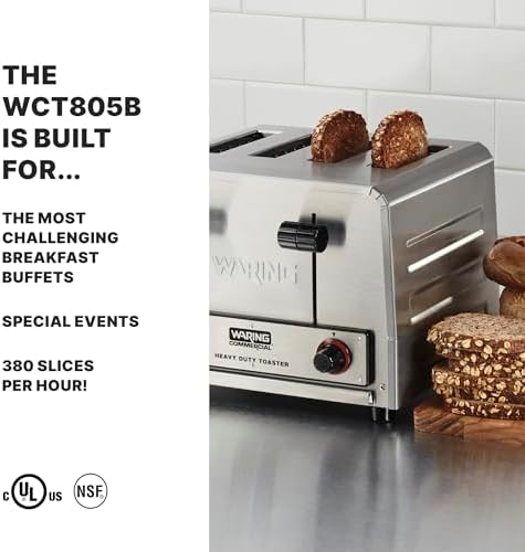 Waring 4-Slot Toaster with 360 Slices an Hour
