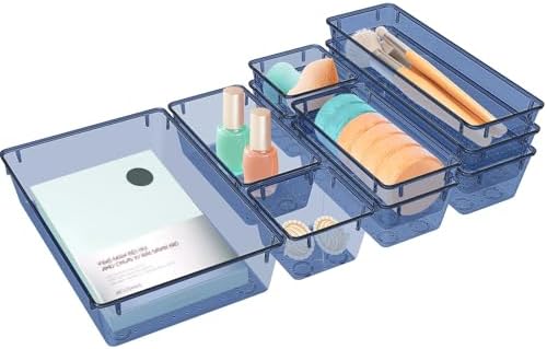10 PCS Drawer Organizer Set, 5 Size Bathroom and kitchen organizer Trays