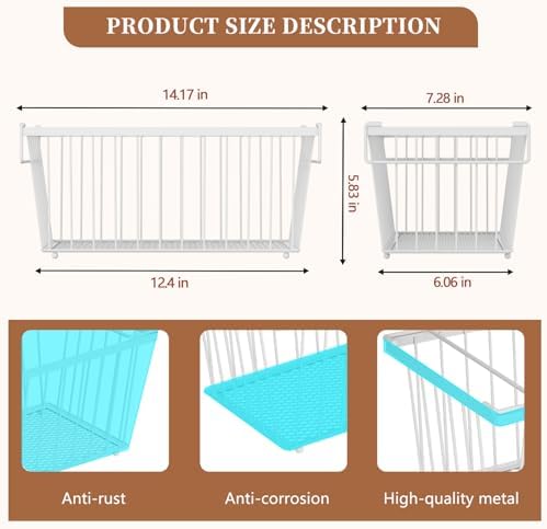 Enhanced Leak-Proof Bottom - Freezer Organizer Bins ，8 Pack Stackable Deep Freezer Organizer Bins for 7 Cu.FT Small Chest Freezer，organization and storage，pantry organizers（white）