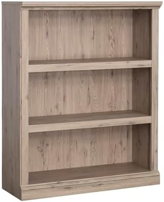 Sauder 3 Tier Book Shelf Wooden Bookcase Multipurpose Bookshelf for Home Office, Living Room, in Laurel Oak