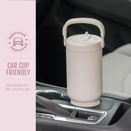 Ello Oasis Go+ 26oz Insulated Stainless Steel Tumbler with Straw, Pink
