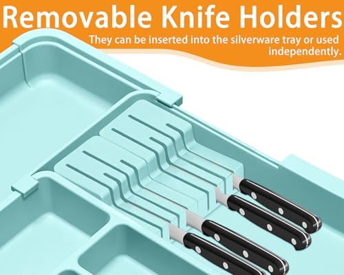 Homecor Silverware Organizer - Expandable Large Kitchen Drawer Organizer