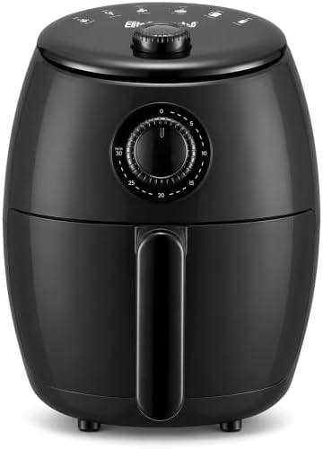 Elite Gourmet 2.1Qt Personal Air Fryer, 1000W, Oil-Less, Compact Design