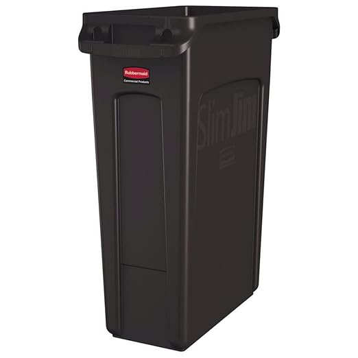 Rubbermaid Commercial Products Slim Jim Plastic Rectangular Trash/Garbage by RubbermaidCommercialProducts