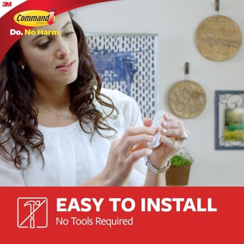 Command Large Utility Hooks, 14 Hooks and 16 Strips, Damage-Free Hanging Wall Hooks with Adhesive Strips, No Tools Adhesive Hooks for Hanging, Organization and Storage (Pack of 2)