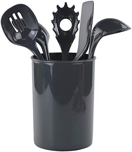 Calypso Basics by Reston Lloyd 6PC Melamine Utensil Holder Set, Rust-Free