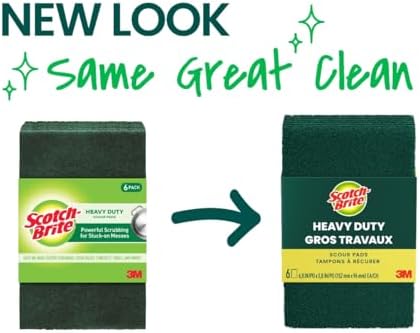 Scotch-Brite Heavy Duty Scouring Pad, 30 Pack