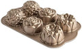 Nordic Ware Floral Cakelet, 3 Cups, Toffee
