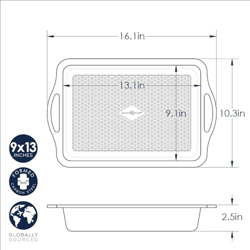 Nordic Ware Treat Rectangular Cake Pan, 9x13