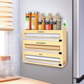 MSJGA Magnetic Plastic Wrap Dispenser with Cutter for Drawer&Refrigerator