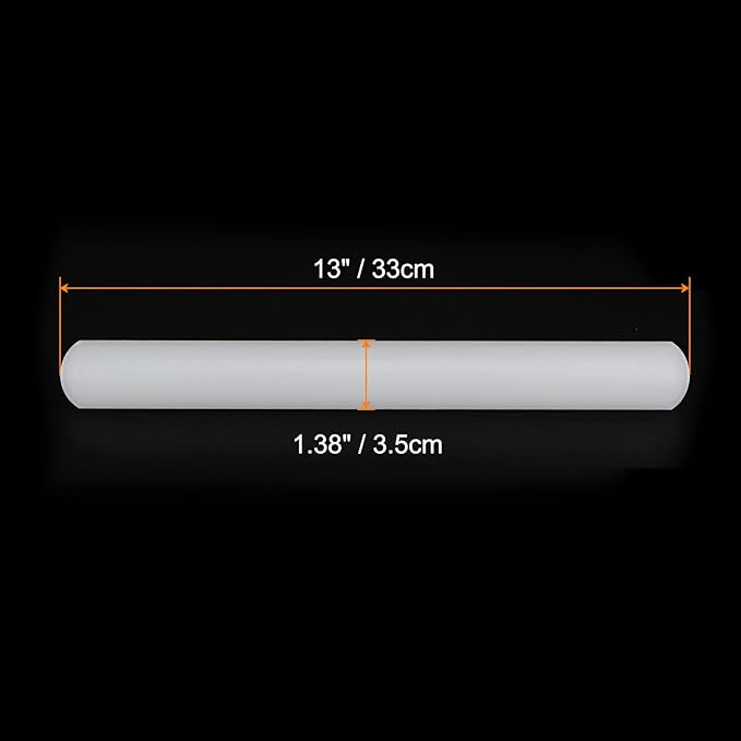 HARFINGTON Fondant Rolling Pin 13 Inch x 1.38 Inch PP Plastic Non-Stick Fondant - Image 2
