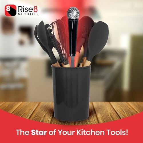 Microphone Spoon Kitchen Utensil - Fun Novelty Cooking Gadget & Unique Gift for Musicians, Singers, Karaoke Stars - Music Themed Housewares