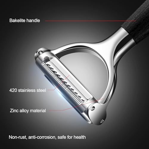 2-in-1 Julienne Peeler Vegetable Peeler for Kitchen