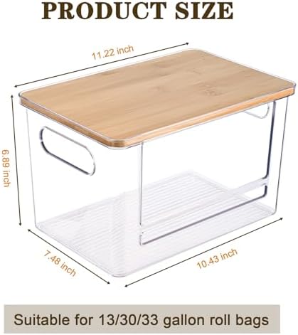 Trash Bag Dispenser Under Sink Organizer for Pantry, Kitchen, 2 Pack