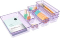 10 PCS Drawer Organizer Set, 5 Size Bathroom and kitchen organizer Trays