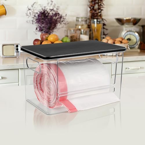 Trash Bag Dispenser Under Sink Organizer for Pantry, Kitchen