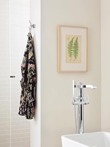 Amerock Mulholland Double Prong Chrome Wall-Mounted Hook