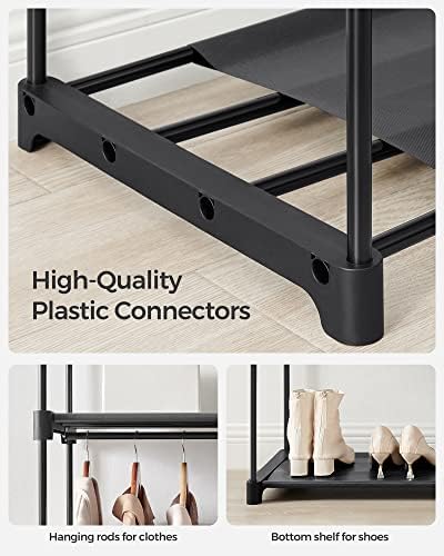 SONGMICS Closet Wardrobe, Clothes Storage, 55.1 x 16.9 x 68.5 Inches