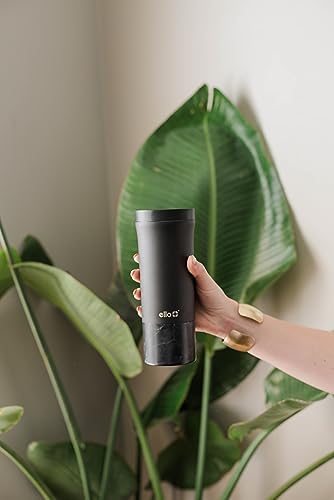 Ello Miri 16oz Insulated Stainless Steel Travel Mug with Slider Lid, Black