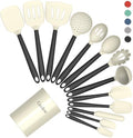 Coukre Silicone Kitchen Cooking Utensils Set, Heat Resistant, 14-Piece