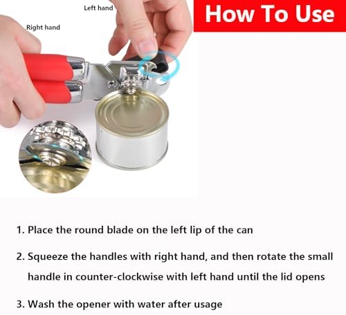 Left Handed Kitchen Scissors Shears，Can Opener, Peeler Set (3 in 1)