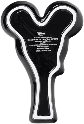 Silver Buffalo Disney Mickey Mouse Sculpted Ceramic Spoon Rest, 8.11” x 5.43”