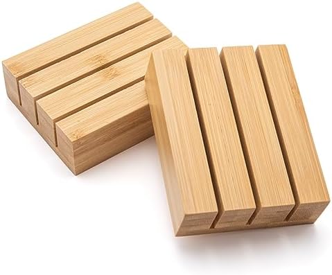 Purawood Premium Bamboo Knife Block Inserts, 2 Pack, Compatible with Expandable Drawer Organizer & Utensil Organizer, Cutlery Tray with Dividers for Kitchen Utensils & Flatware (Natural)