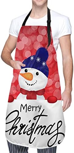 Giwawa Apron Unisex Resistant 33 x 28 inches with 2 Pockets Cooking Kitchen Aprons Suitable for BBQ Grill Drawing Haircut