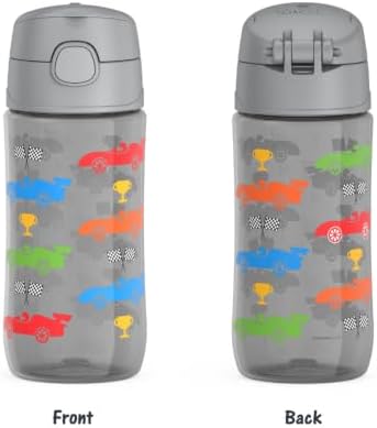 THERMOS FUNTAINER 16oz Plastic Bottle with Spout Lid, Off To The Races