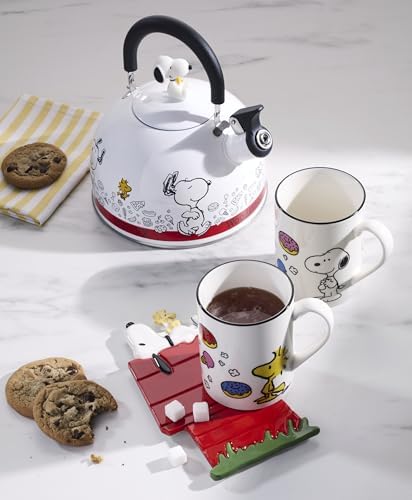 Lenox Chef Snoopy Enamelware Tea Kettle, 84.5oz
