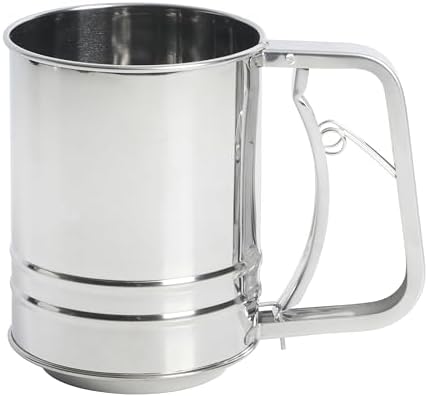 Oster Helmsdale 2 Cup Stainless Steel Flour Sifter for Baking for Crank Sifter