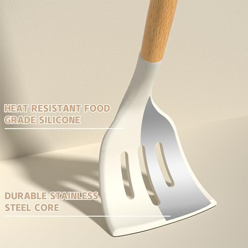 Umite Chef Kitchen Cooking Utensils Set, Cream White, 33 pcs