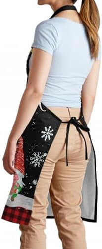 Giwawa Apron Unisex Resistant 33 x 28 inches with 2 Pockets Cooking Kitchen Aprons Suitable for BBQ Grill Drawing Haircut