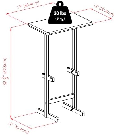 Winsome Riley Snack Table Rack, Walnut