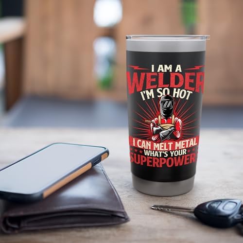 I Am A Welder What's Your Superpower - Welding Ironworker Stainless Steel Insulated Tumbler