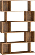 VASAGLE 5-Tier Bookcase, Open Storage, 35.4 x 9.4 x 62.6 Inches