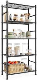 SONGMICS 5-Tier Shelving Unit, Steel Wire Storage Rack