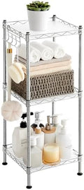 SONGMICS 3-Tier Bathroom Shelf, Storage Rack for Small Space