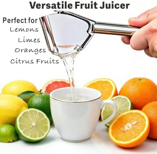 Citrus Squeezer, Stainless Steel Lemon Squeezer with hanging holes