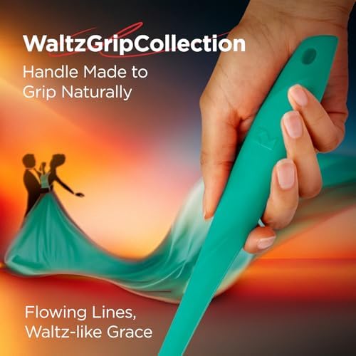 Kitchen Mama WaltzGrip Platinum Silicone Basting Pastry Brush, Teal