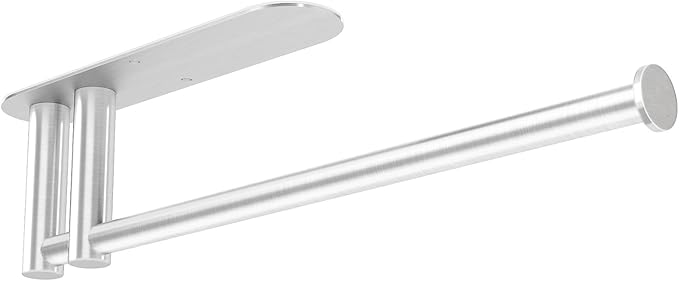 Paper Towel Holder Under Cabinet, 13Inch Self-Adhesive or Wall Paper Towel by STWWO