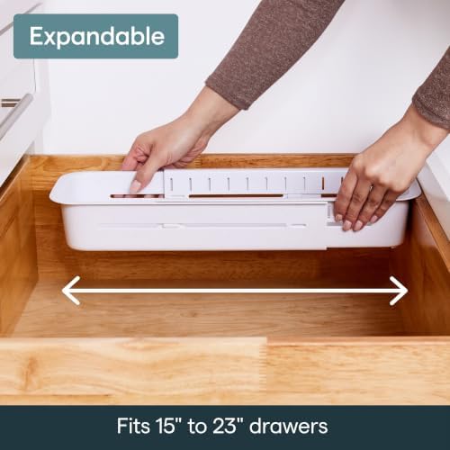 YouCopia DrawerFit Sliding Drawer Sorter, Adjustable Drawer Organizer