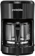 Proctor Silex 10-Cup Coffee Maker, Works with Smart Plugs That Are Compatible with Alexa, Auto Pause and Serve, Black (48351PS)