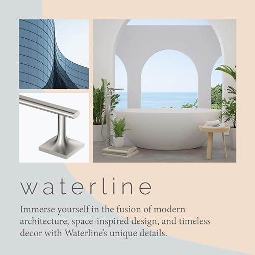Gatco 5590 Waterline Towel Bar, 24 Inch, Satin Nickel