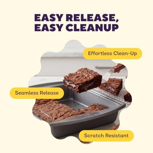 Wilton Platinum Non-Stick Square Pan, Made Without PFAS, 9 x 9 in